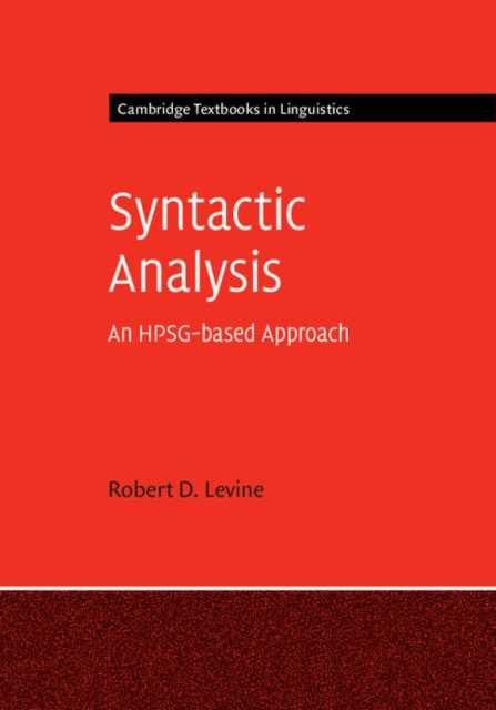E-book Syntactic Analysis Robert D. Levine