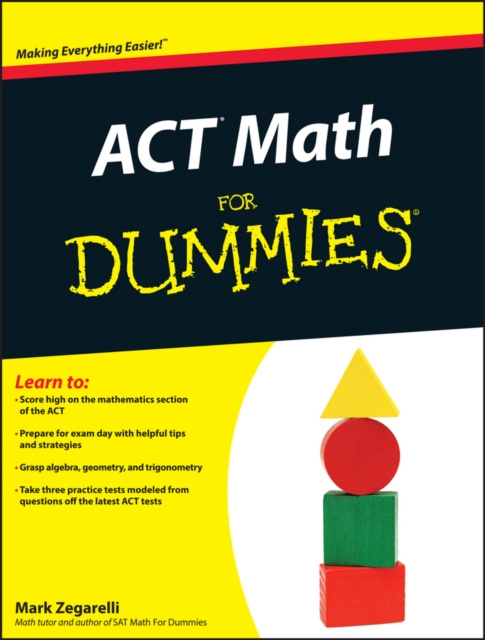 E-book ACT Math For Dummies Mark Zegarelli