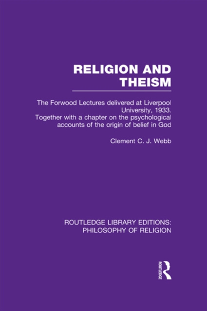 E-knjiga Religion and Theism Clement C.J. Webb
