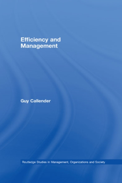 E-book Efficiency and Management Guy Callender