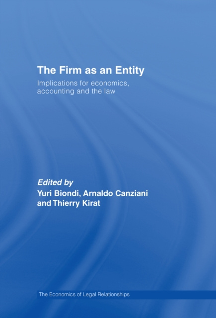 E-kniha Firm as an Entity Yuri Biondi