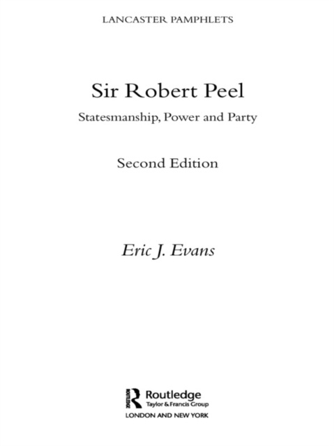 E-kniha Sir Robert Peel Eric J. Evans