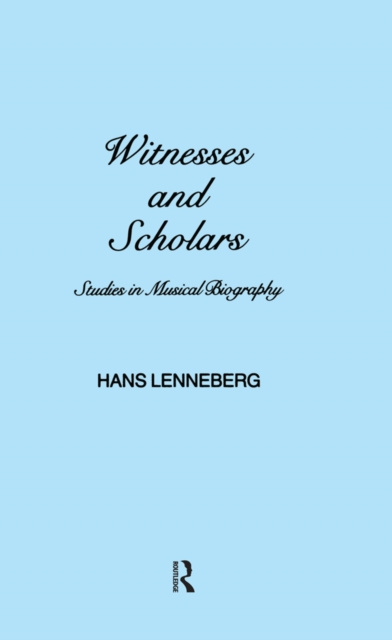 E-knjiga Witnesses and Scholars H. Lenneberg