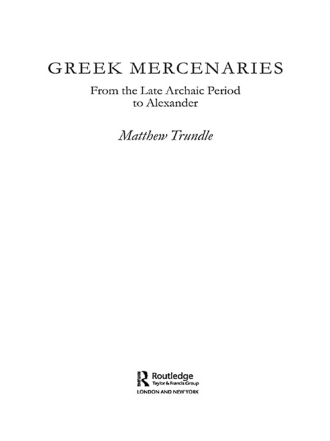 E-book Greek Mercenaries Matthew Trundle