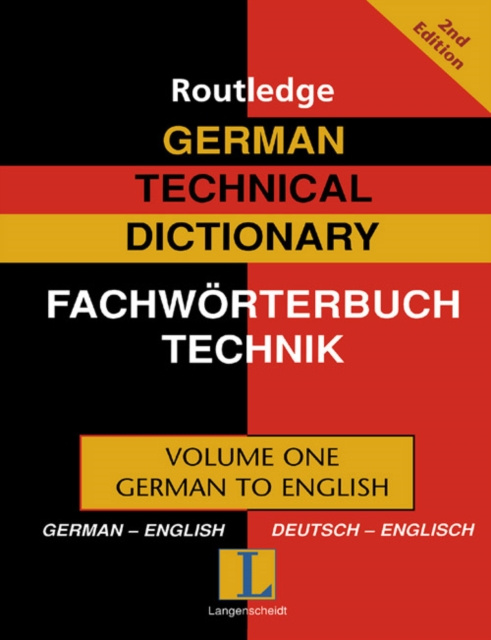 E-book German Technical Dictionary (Volume 1) Robert Dimand