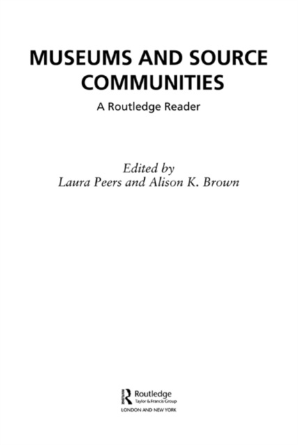 E-Book Museums and Source Communities Alison K. Brown
