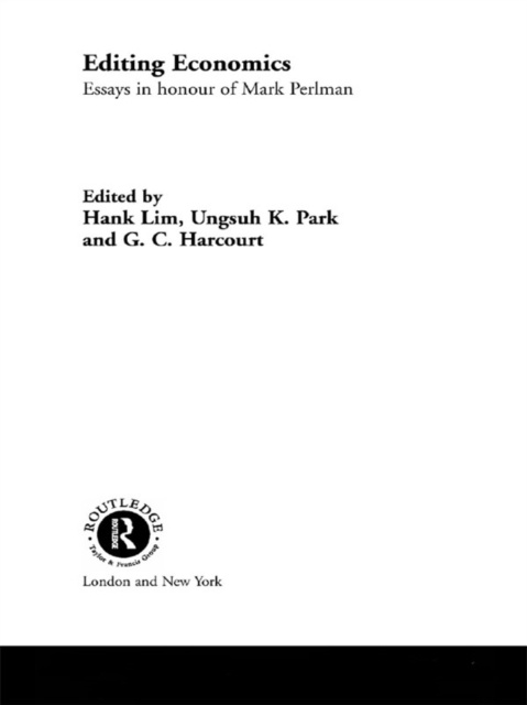E-book Editing Economics Professor Geoffrey Harcourt