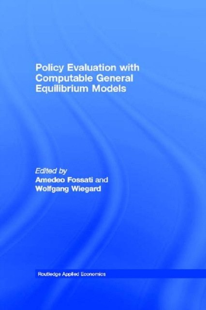 E-book Policy Evaluation with Computable General Equilibrium Models Amedeo Fossati