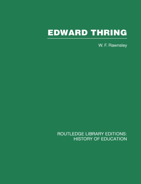 Libro elettronico Edward Thring W F Rawnsley