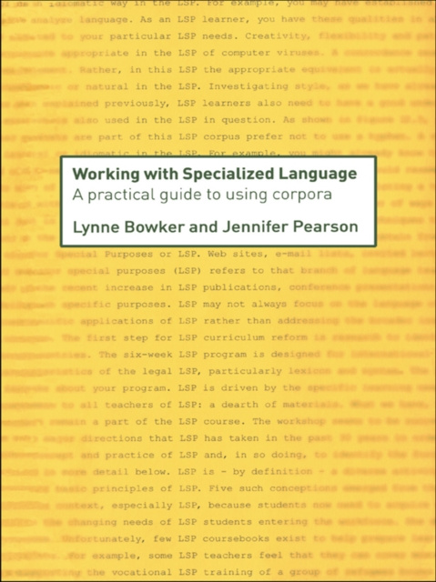 E-book Working with Specialized Language Lynne Bowker