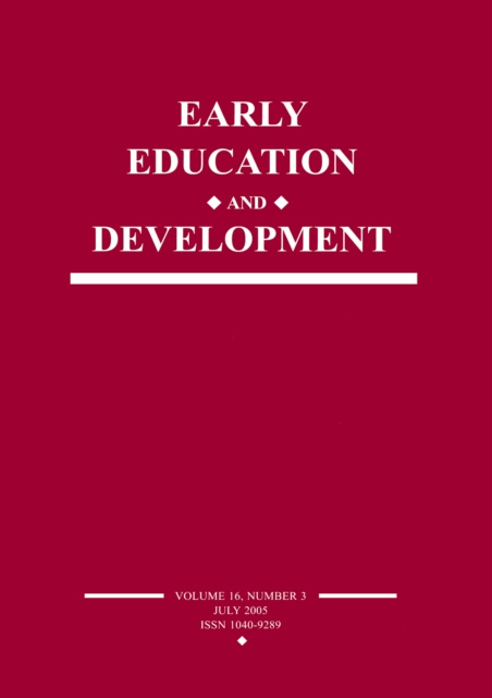 E-book Early Education and Development Susanne A. Denham