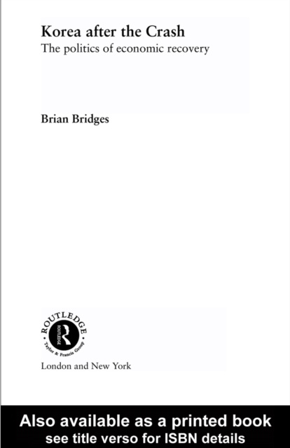E-Book Korea after the Crash Brian Bridges