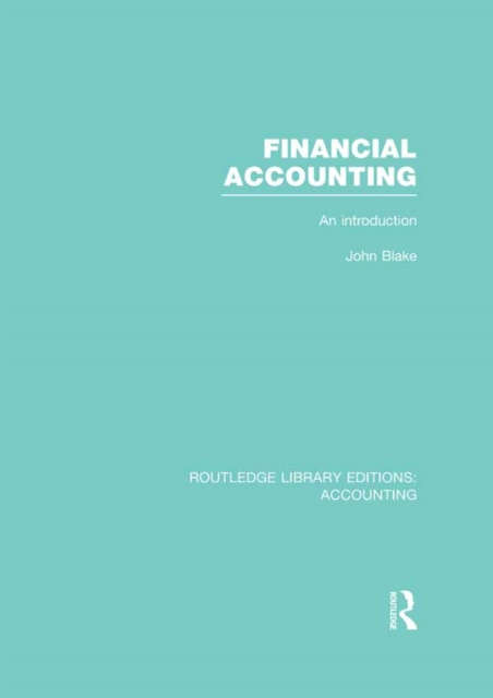 E-kniha Financial Accounting  (RLE Accounting) John Blake