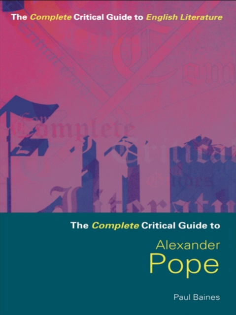 E-book Alexander Pope Paul Baines