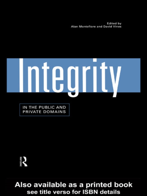 E-book Integrity in the Public and Private Domains Alan Montefiore