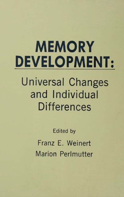 E-knjiga Memory Development Franz E. Weinert