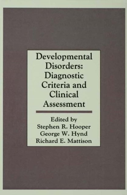 E-kniha Developmental Disorders Stephen R. Hooper