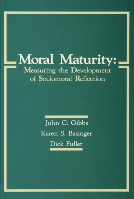 E-book Moral Maturity John C. Gibbs