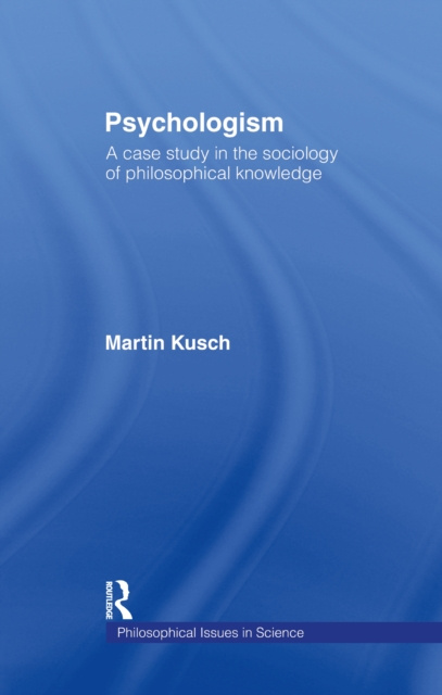 E-knjiga Psychologism Martin Kusch
