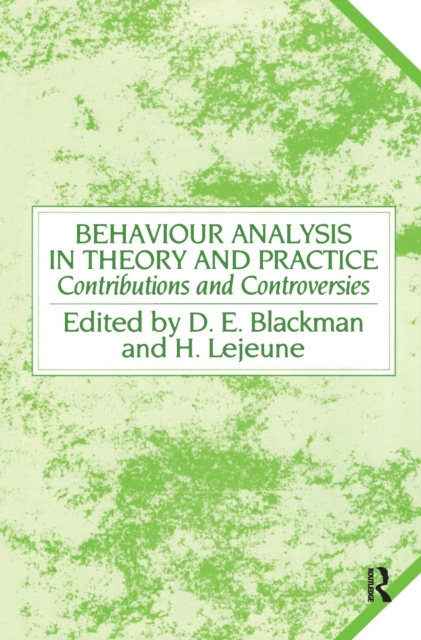 E-kniha Behaviour Analysis in Theory and Practice Derek E. Blackman