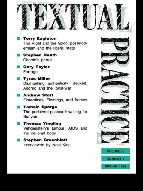 E-book Textual Practice Terence Hawkes