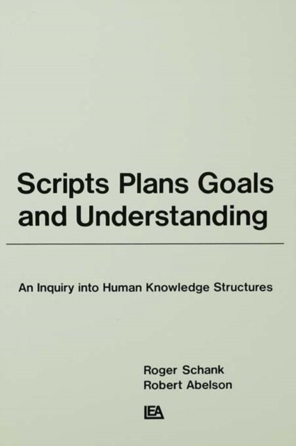 E-Book Scripts, Plans, Goals, and Understanding Roger C. Schank