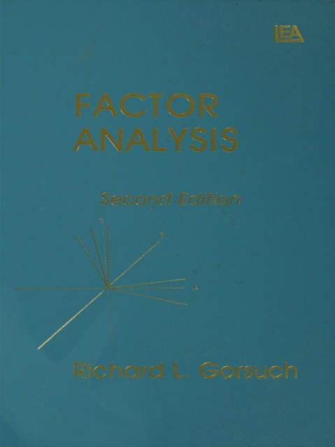 E-knjiga Factor Analysis Richard L. Gorsuch