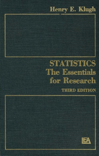 E-knjiga Statistics Henry E. Klugh