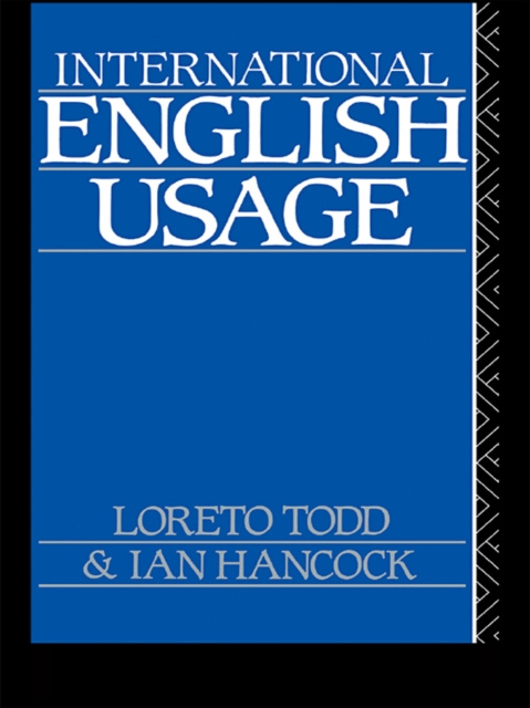 Livre numérique International English Usage Ian Hancock