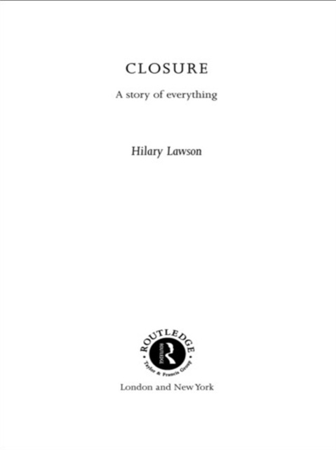 E-knjiga Closure Hilary Lawson