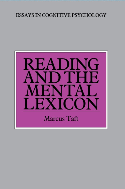 E-book Reading and the Mental Lexicon Marcus Taft