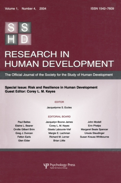 E-knjiga Risk and Resilience in Human Development Corey L.M. Keyes