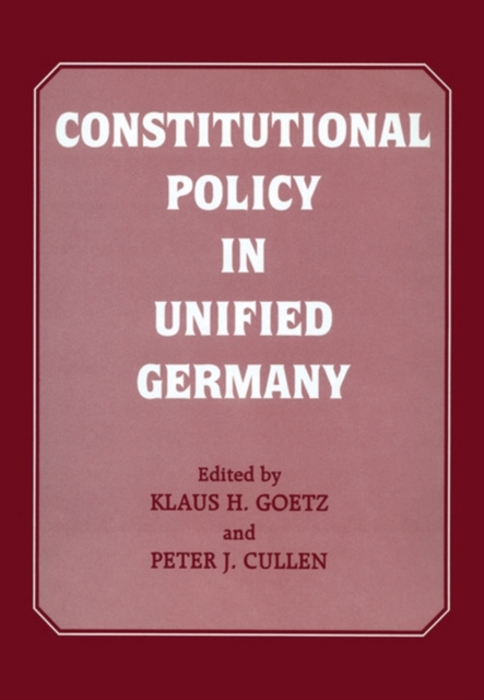 E-knjiga Constitutional Policy in Unified Germany Peter J. Cullen