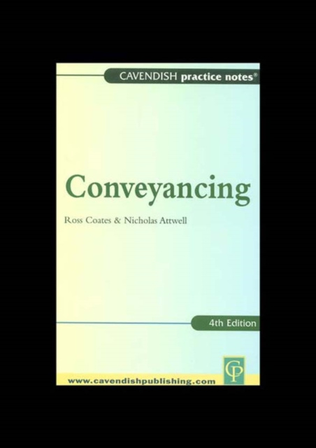 E-knjiga Practice Notes on Conveyancing Ross Coates