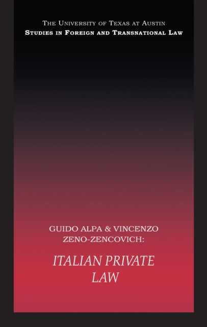 E-book Italian Private Law Guido Alpa