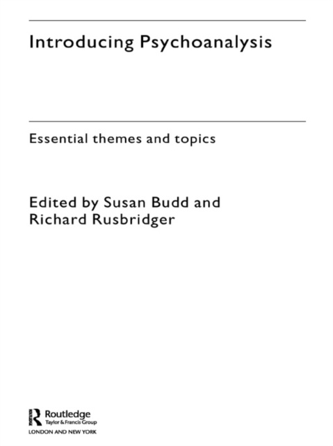 E-book Introducing Psychoanalysis Susan Budd