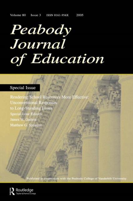 E-knjiga Rendering School Resources More Effective James W. Guthrie