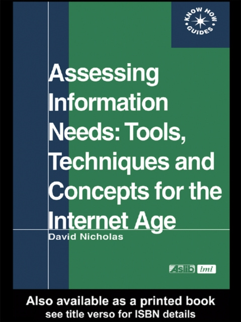 E-knjiga Assessing Information Needs David Nicholas