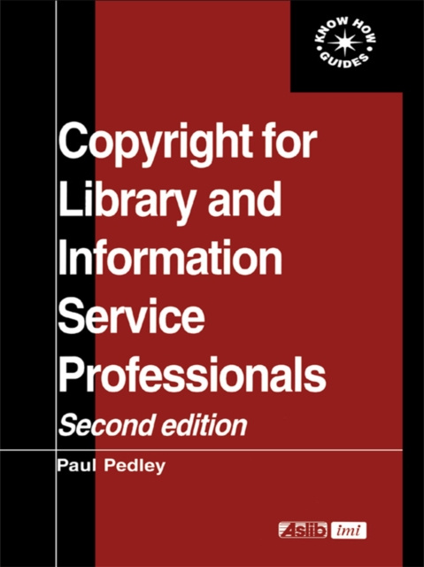 E-book Copyright for Library and Information Service Professionals Paul Pedley