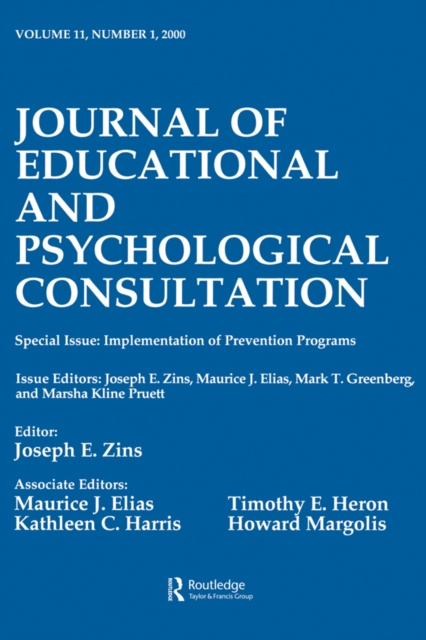 E-knjiga Implementation of Prevention Programs Joseph E. Zins