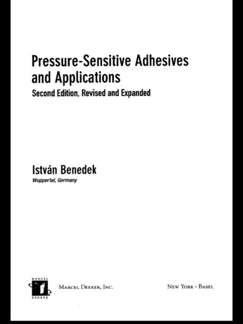 E-book Pressure-Sensitive Adhesives and Applications Istvan Benedek