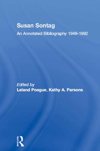 E-book Susan Sontag Leland Poague