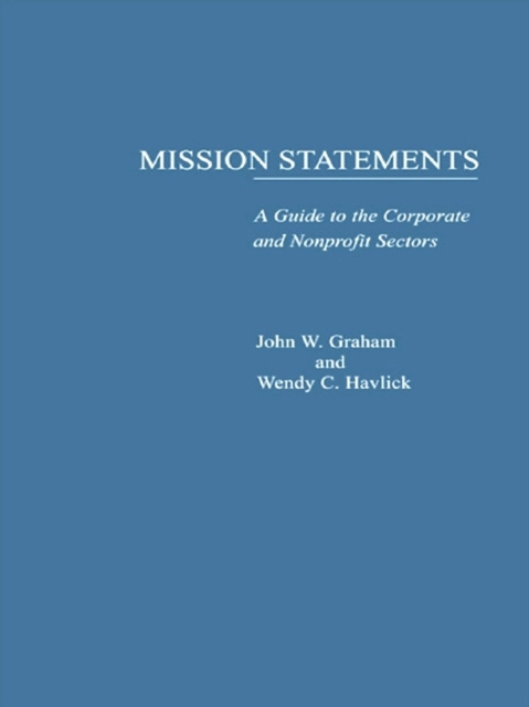 E-knjiga Mission Statements John W. Graham