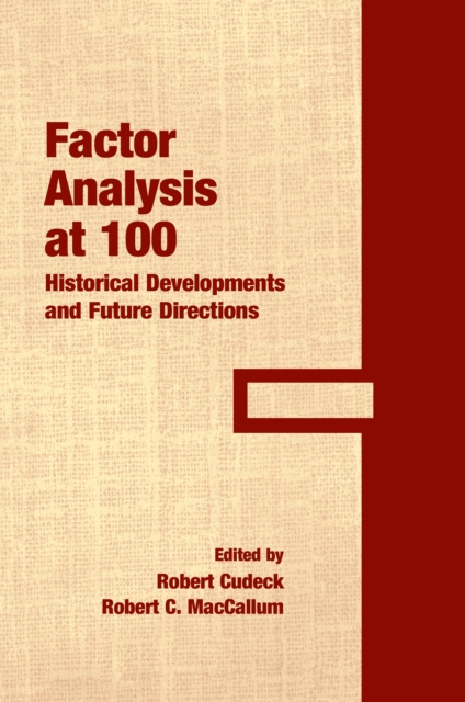 E-book Factor Analysis at 100 Robert Cudeck