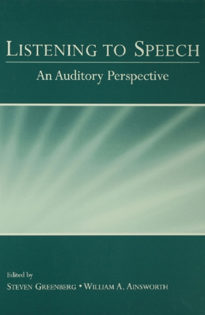 E-book Listening to Speech Steven Greenberg