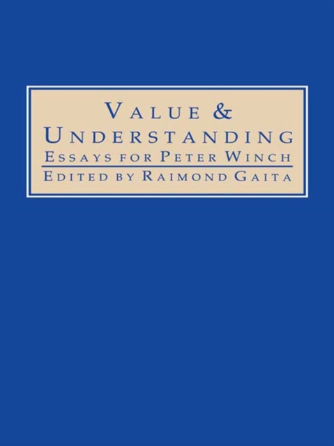 E-kniha Value and Understanding Raimond Gaita