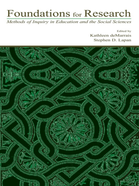 E-knjiga Foundations for Research Kathleen B. deMarrais