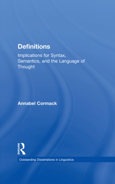 E-book Definitions Annabel Cormack