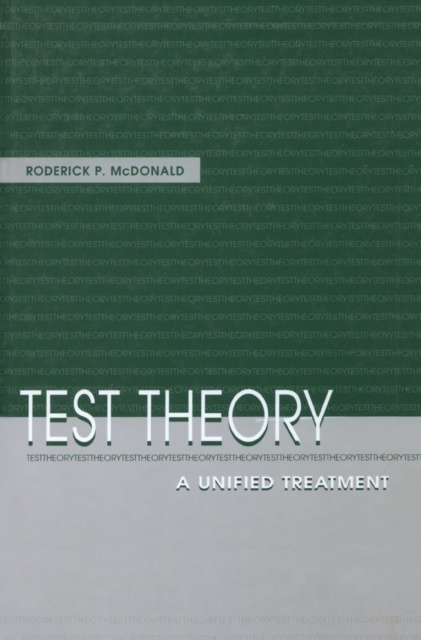 E-knjiga Test Theory Roderick P. McDonald