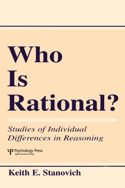 E-Book Who Is Rational? Keith E. Stanovich